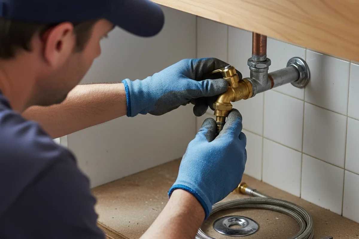Shutoff valve and fitting work during Repiping in Diller